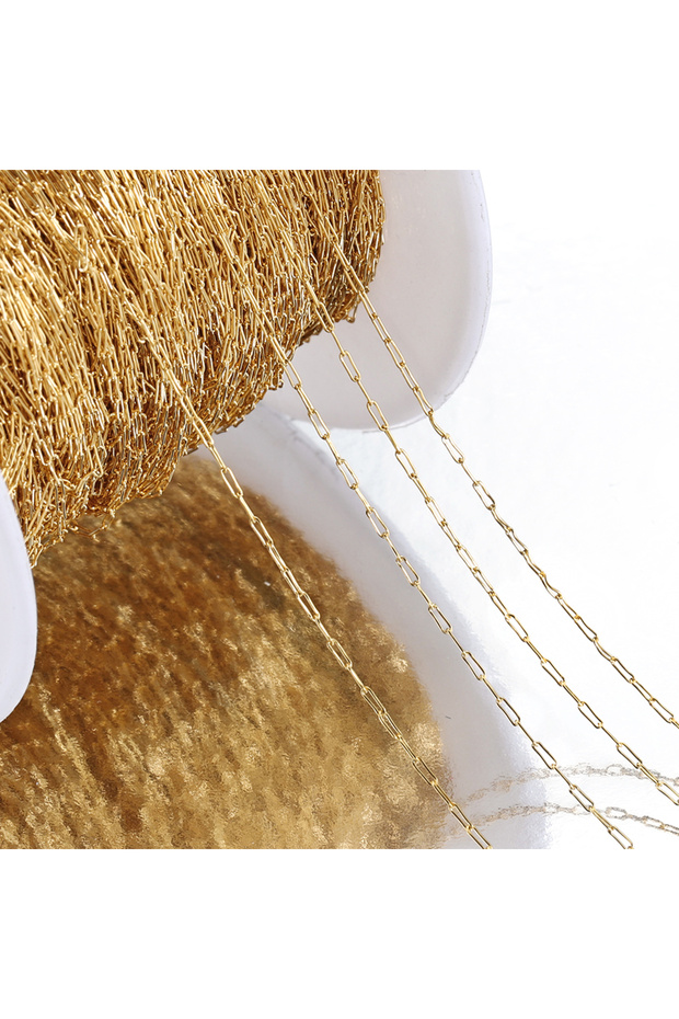2meters Gold Color 2Meters Stainless Steel Thin Beading Chains for DIY Bracelet Necklace Jewelry Mak