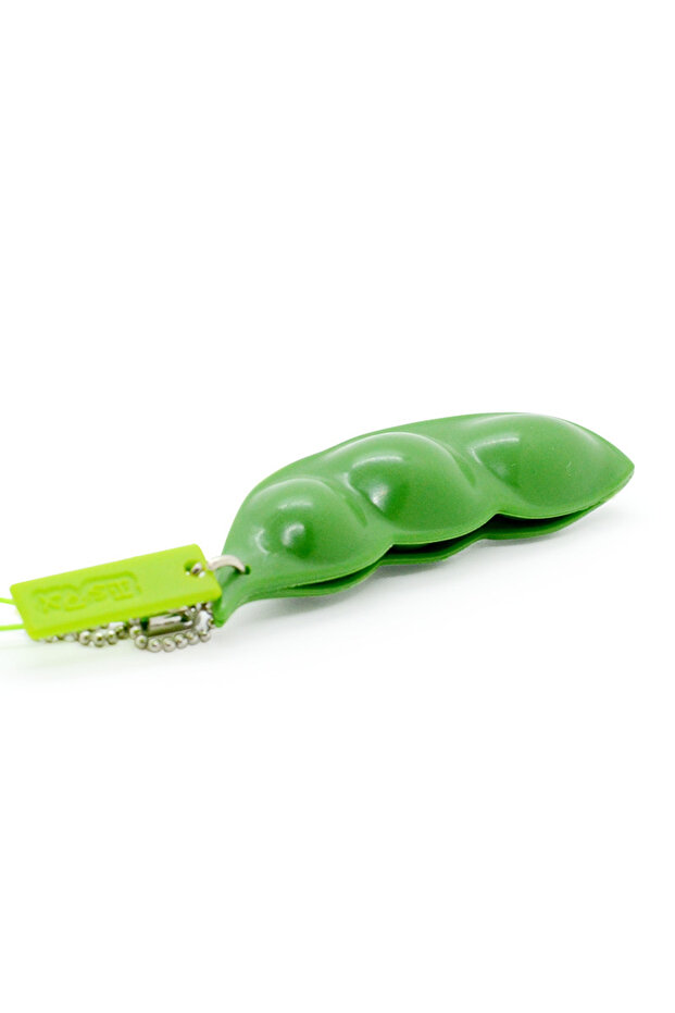 AK0006-1 سلسلة مفاتيح فول الصويا المضغوط اللانهائي من Pop It Squishy Fidget Toys لتخفيف الضغط ومضاد التوتر