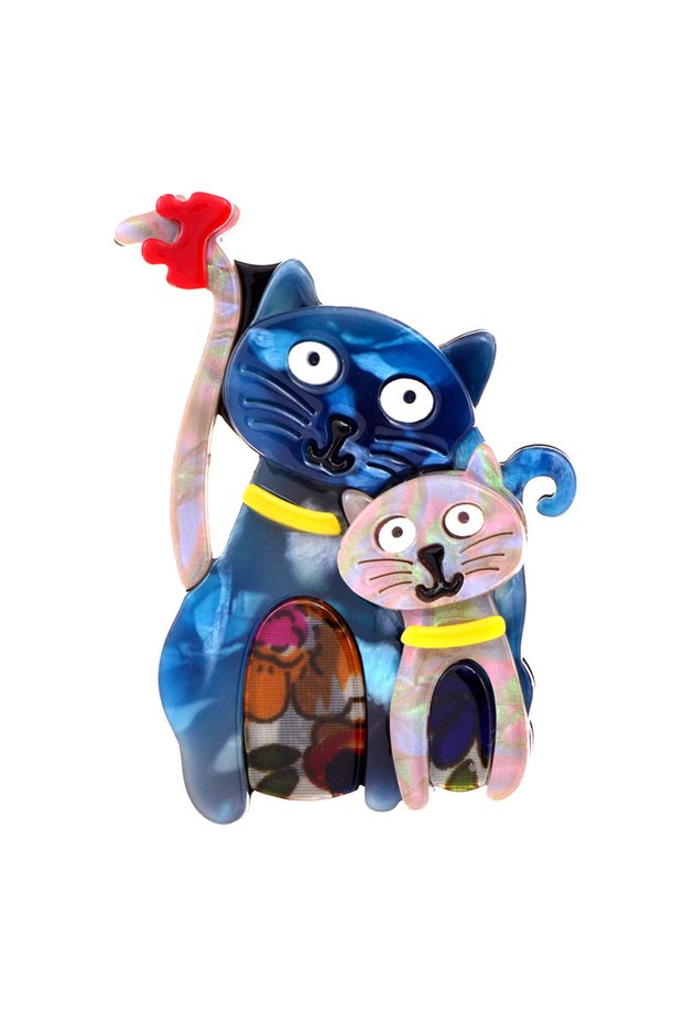 N6-1-4572 handmade fashion animal accessories pin acrylic cartoon dog broh clothing bag badge 