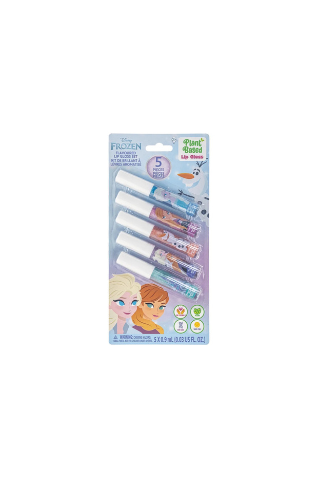 Frozen Lip Gloss Wands Plant‑Based 5-Pack FZ4450GH (Ages 3+)