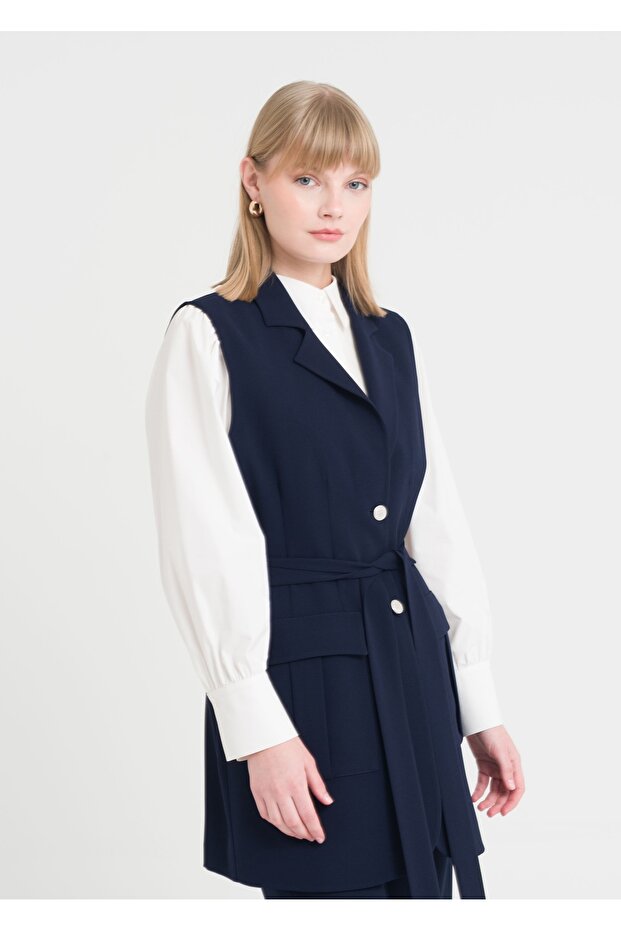 Torba Cepli Uzun Yelek - 5