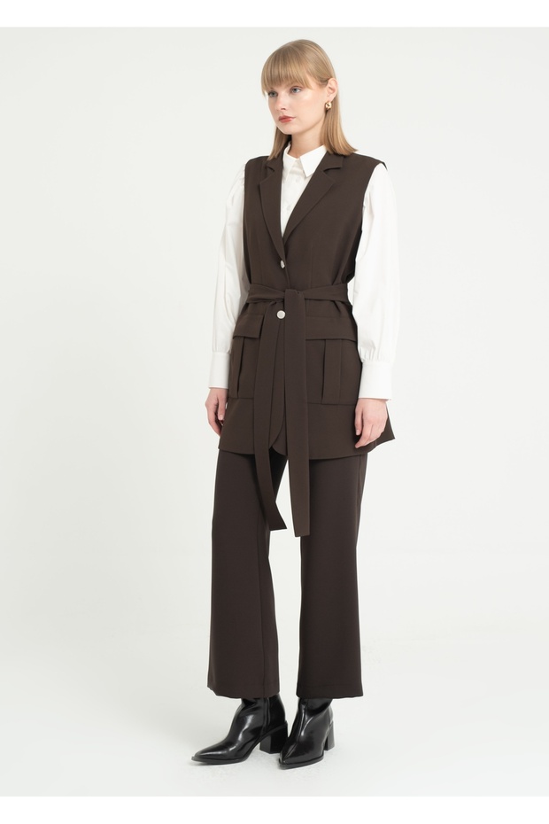 Torba Cepli Uzun Yelek - 3