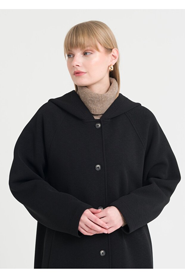 Reglan Kol Kapşonlu Kap - 5