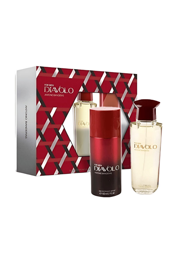 Diavolo For Men Set Eau De Toilette 100ml + Deodorant Spray 150ml (New Pack)