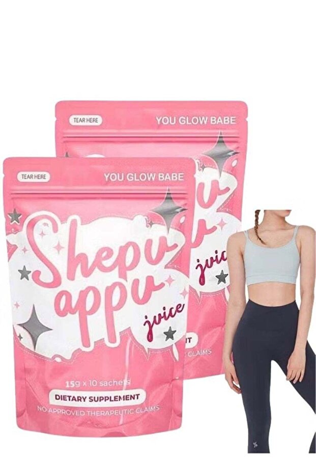 Shepu Appu Slimming Juice (15gx10 Sachets) 2-Pack – Low-Calorie Formula, Supports Metabolism