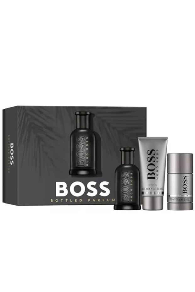 Boss Bottled For Men Set Parfum 100ml + Sg 100ml + Deodorant Stick 75ml