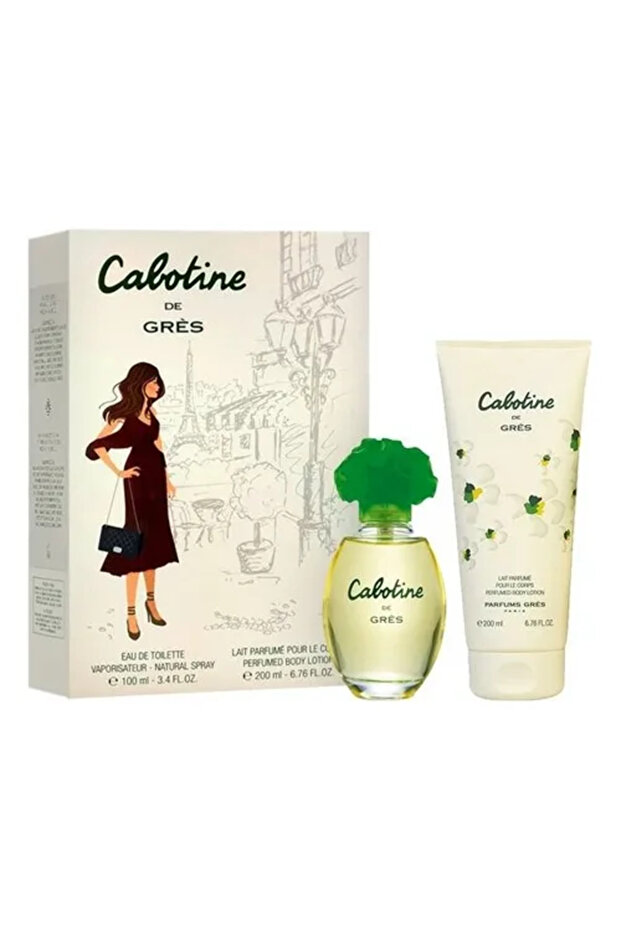 Cabotine For Women Set Eau De Toilette 100ml + Bl 200ml