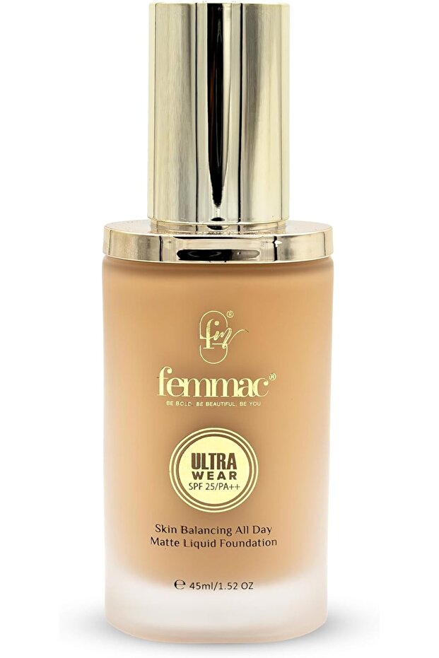 Femmac Ultra Wear All-Day Matte Liquid Foundation (140M HONEY)