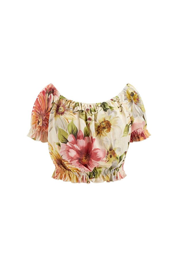 Off Shoulder Kadın Bluz - 7