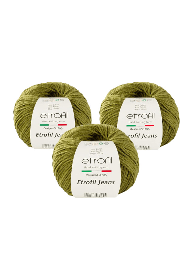 Jeans Amigurmi Yarn Hand Knitting Yarn 50 Gr. 3 Pieces 026