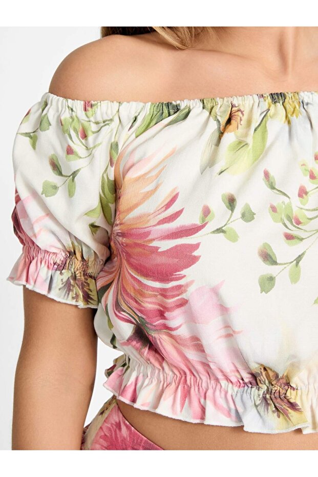 Off Shoulder Kadın Bluz - 1