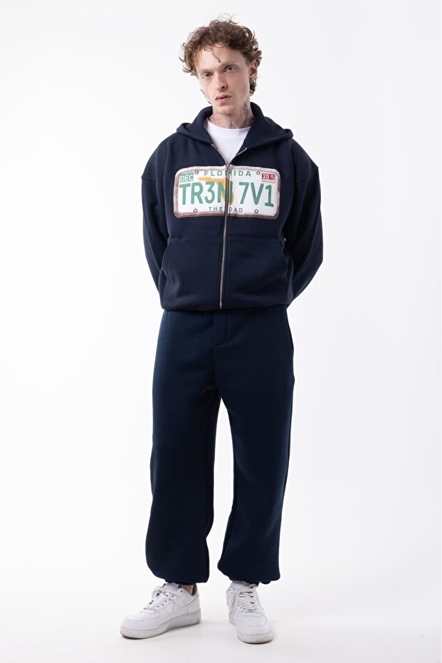 DİEGONEL PLAKA BASKILI ZİP - 2