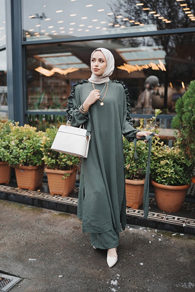 طقم ميلا المزدوج المكشكش - 7