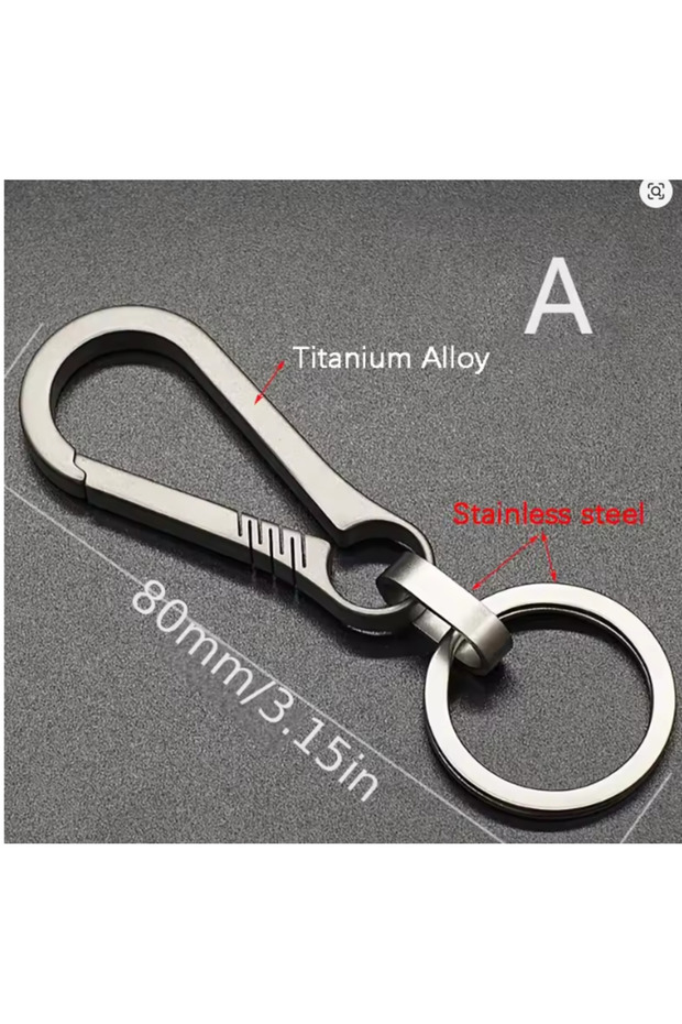Keychain A Titanium Buckles EDC Outdoor Tool Titanium Alloy Keychain Tiranium Buckle Key Ring Car Ac