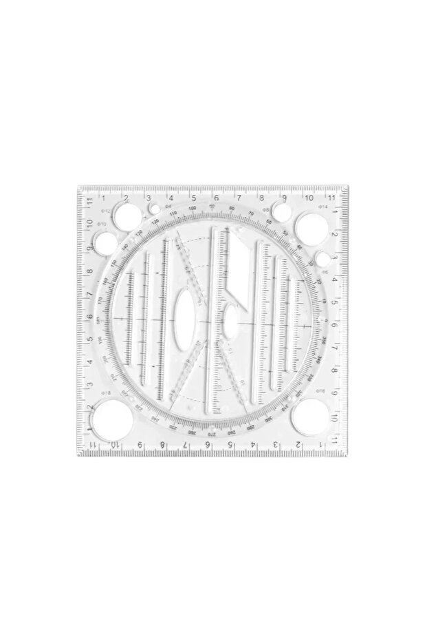 A Office School Supplies Construction Architect Tool Ruler Set Solid Geometry Ellipse Drawing Icon .
