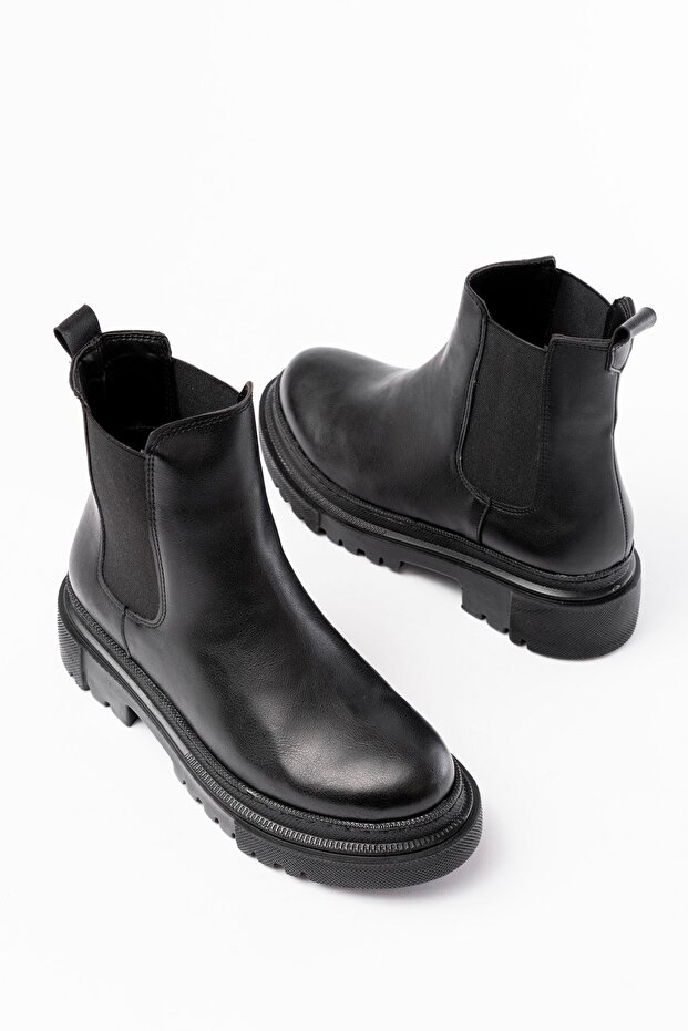 Waterproof Winter Black Elastic Premium Women's Boots