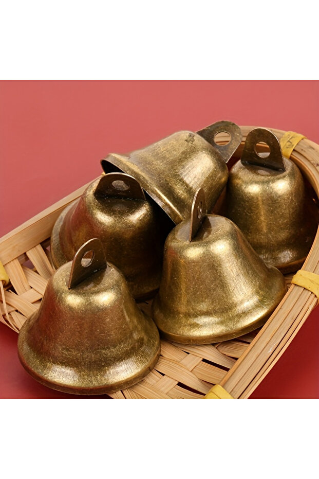 5pcs 5pcs/set Thickened 38mm/1.5in Retro Horn Opening Bell Bell Round Bell Sound Loud and Crisp Chri