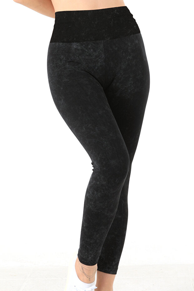 Asit Yıkamalı Tayt - 1