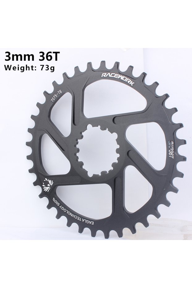 3 Degree 36T RACEWORK MTB 3/6mm Offset Chainring Narrow Wide Mountain Bike Chainwheel 32T 34T 36T 38