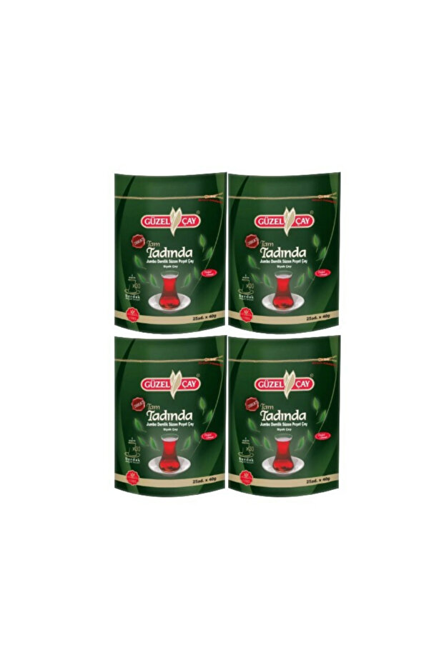 Full Flavor Jumbo Teapot Brewing Bag Black Tea 40 Gr X 25 Pieces = 1000 Gr X 4 Pack