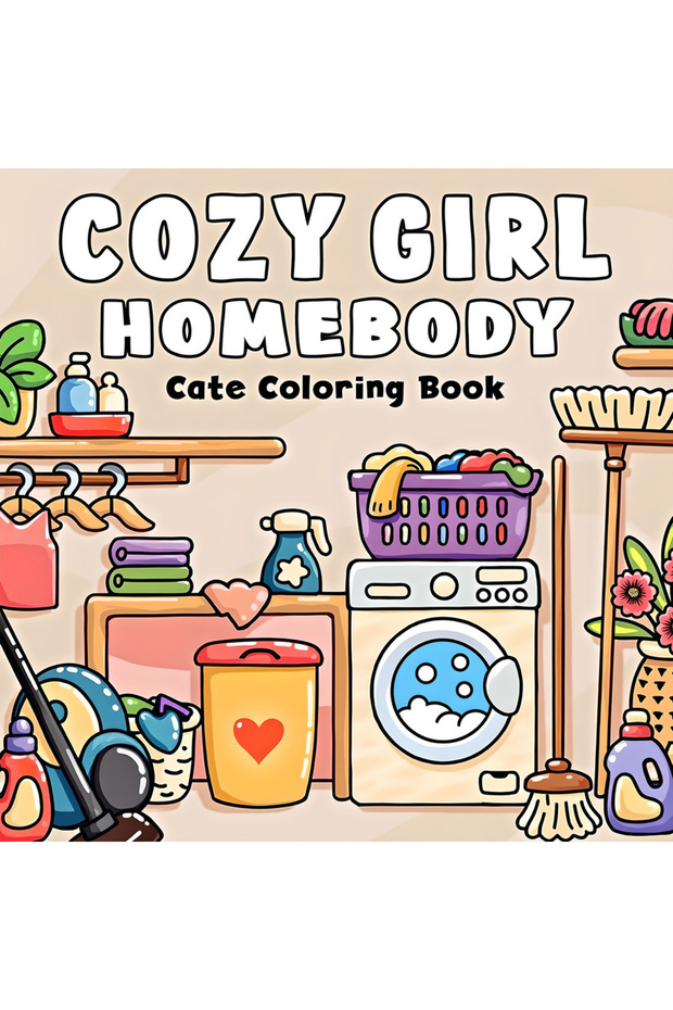 MULTI COZY GIRL Bold-easy Patterns Coloring Book for Adults Cute Drawing Book Perfect Gift for Party