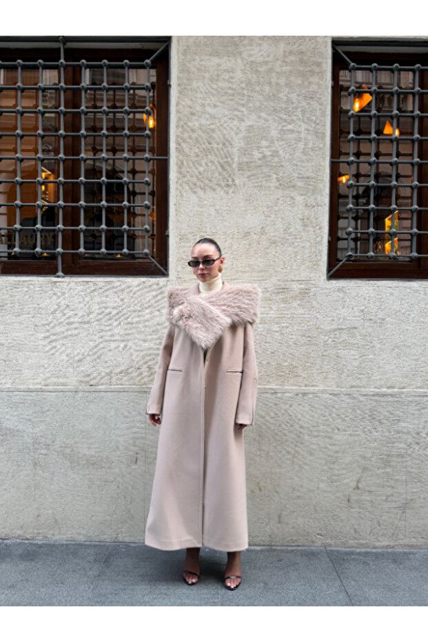 معطف كاشي بتفاصيل سحاب - 4