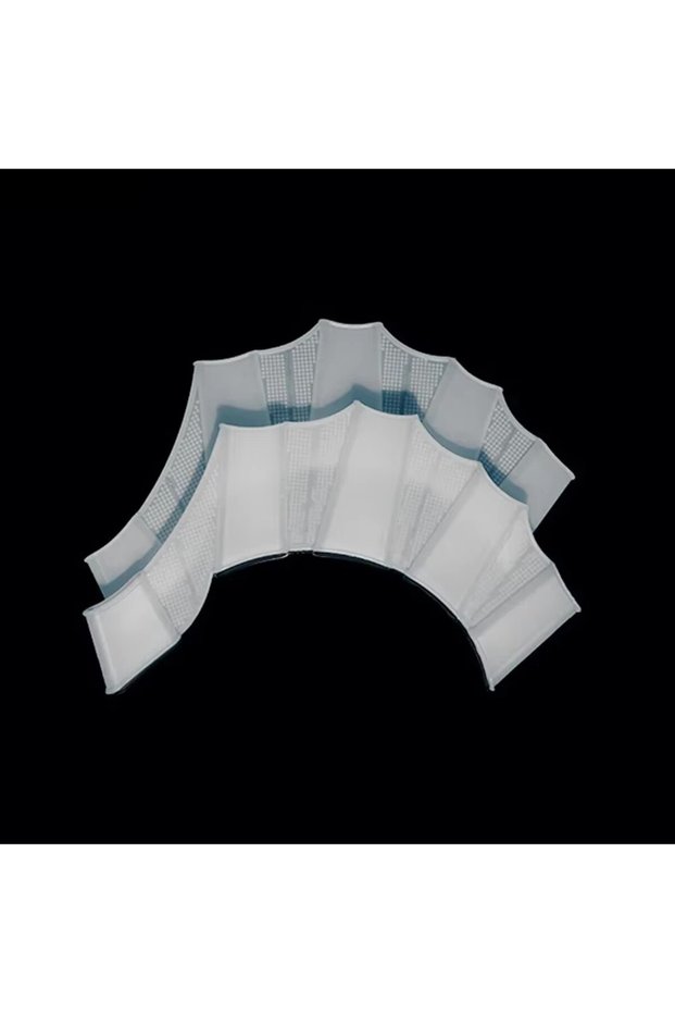 S C162-White 2pcs 1Pair Hand Webbed Gloves Pad Flippers Swimming Training Hot Sale Men Women Kids Fr