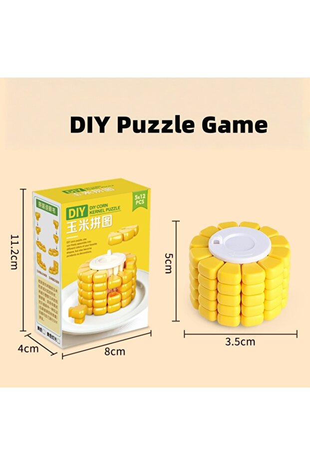 قلادة مفتاح ذهبية صغيرة، مكعب سحري على شكل ذرة، مكعب سحري لتخفيف التوتر وحرق الدماغ، أداة متعددة الاستخدامات لتخفيف التوتر - 1