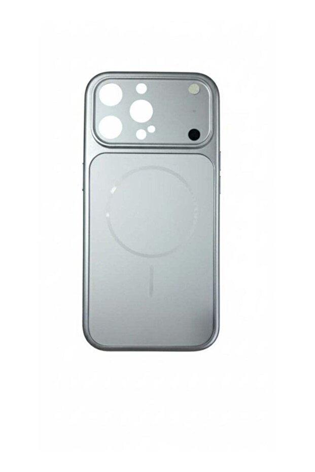 غطاء خلفي فضي واقٍ لتحويل هاتف iPhone 16 Pro Max إلى هاتف iPhone 17 Pro Max