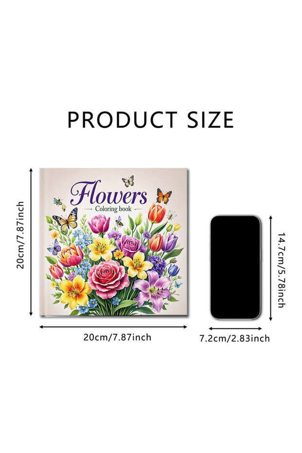 X1-1122 Art Coloring Book Adult Relieve Stress Kill Flower Coloring Graffiti Painting Drawing Art Bo