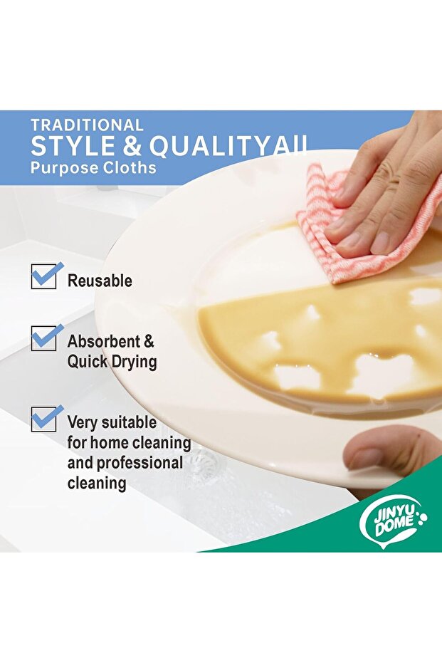 Reusable Wet Wipes - Disposable Kitchen Cleaning Rolls, Heavy Duty Cleaning Cloth, 50 Sheets/