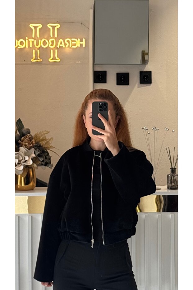 Bomber kaşe ceket - 3