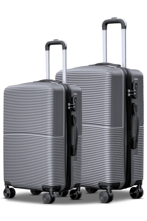 Hard Shell Lightweight ABS 2PCS SET (20/24 Inch) Luggage, Secured Lock Suitcase
