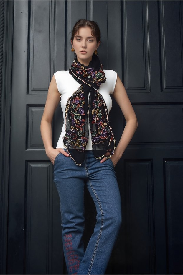 Hand Embroidered Shawl