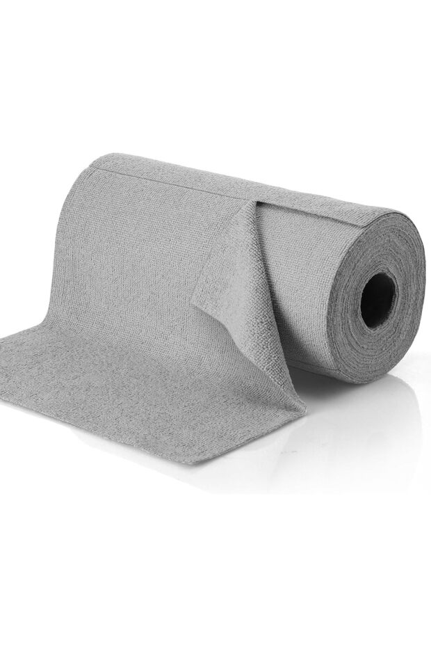50 Pack Thickened Microfiber Cleaning Cloth Roll Tear-Away Towels 12 x 12 inch Reusable