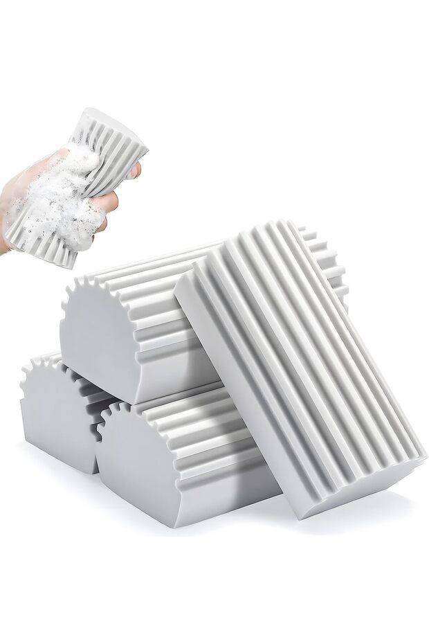 Damp Clean Duster, Grey Electrostatic Dust Collector with Extendable Handle