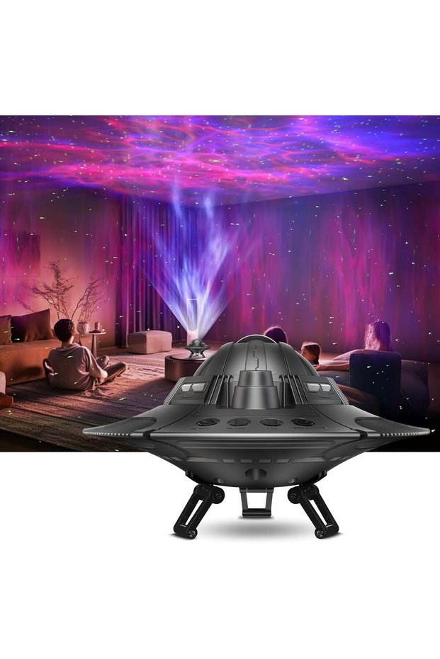 UFO Galaxy Projector for Bedroom - LED Star & Nebula Night Light (Multicolored)