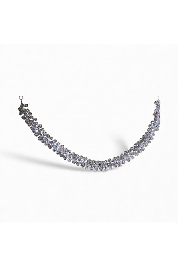 Hair Bridal Crown with Beads and Stones
