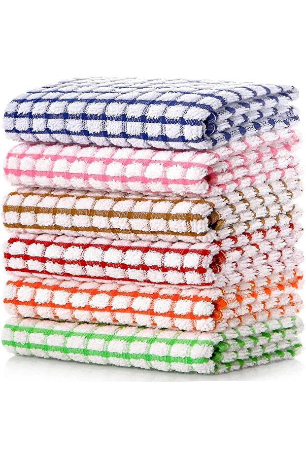 Kitchen Dish Towels, 6 Pack 42×64cm Cotton