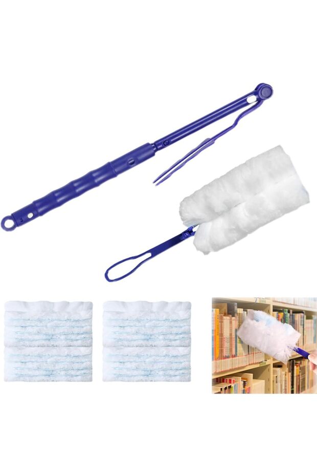 Electrostatic Duster Kit with Long & Short Handles | 20 Disposable Refills