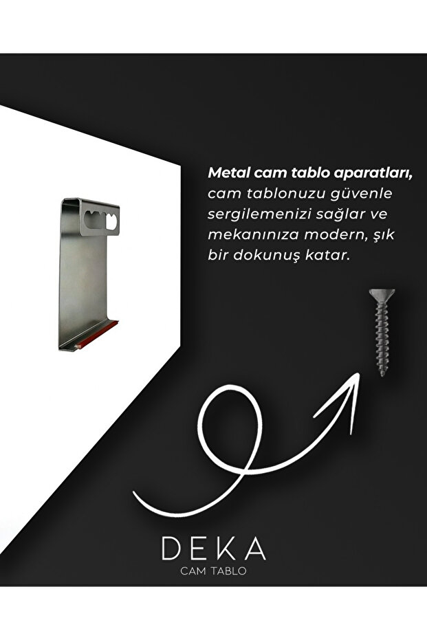 KIRMIZI ARKA PLAN KAPLAN CAM TABLO - 3