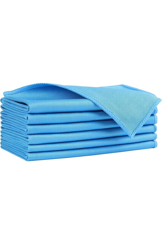 16 x 16 Inch Microfiber Cleaning Cloths - Pack of 6
