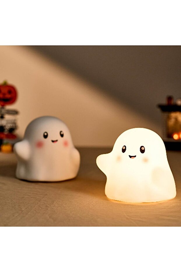 GraGra Ghost Night Light - Silicone Touch Night Light for Kids, Adjustable Brightness & Sound