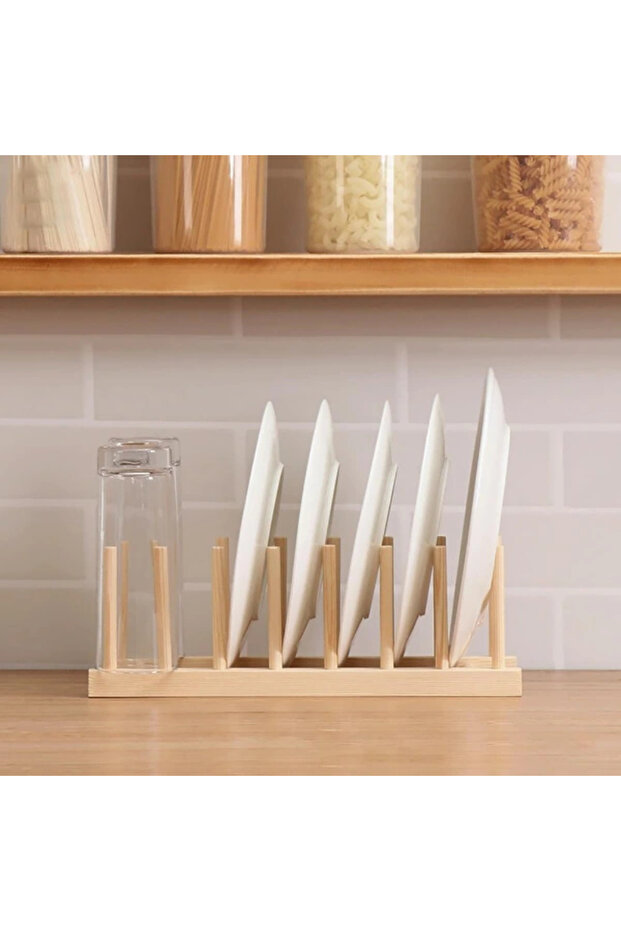 حامل منظم متعدد الأغراض من الخيزران - 4