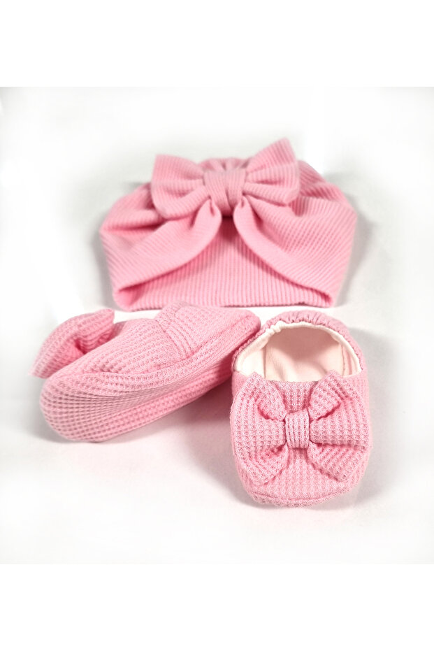 Kız Bebek Bone ve Patik - 6