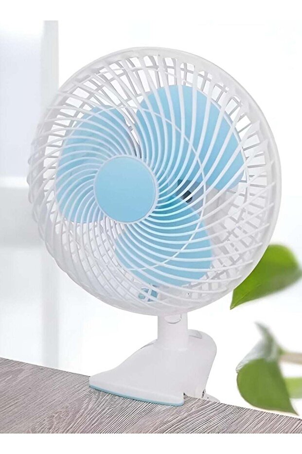 Multifunctional Portable Clip-On Desk Fan with 2-Speed Settings – 360° Rotatable & Tiltable