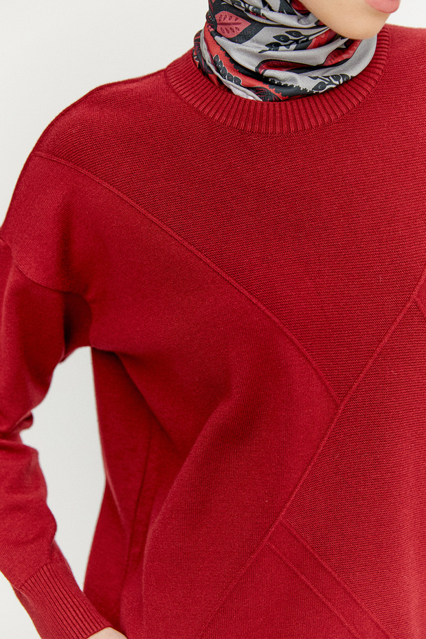 Parçalı Triko Tunik - 5