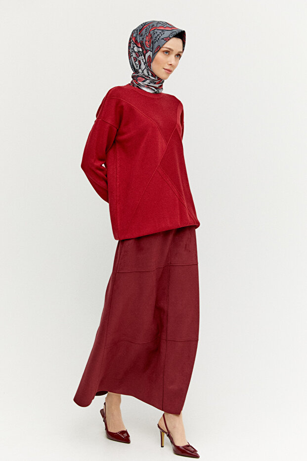 Parçalı Triko Tunik - 2