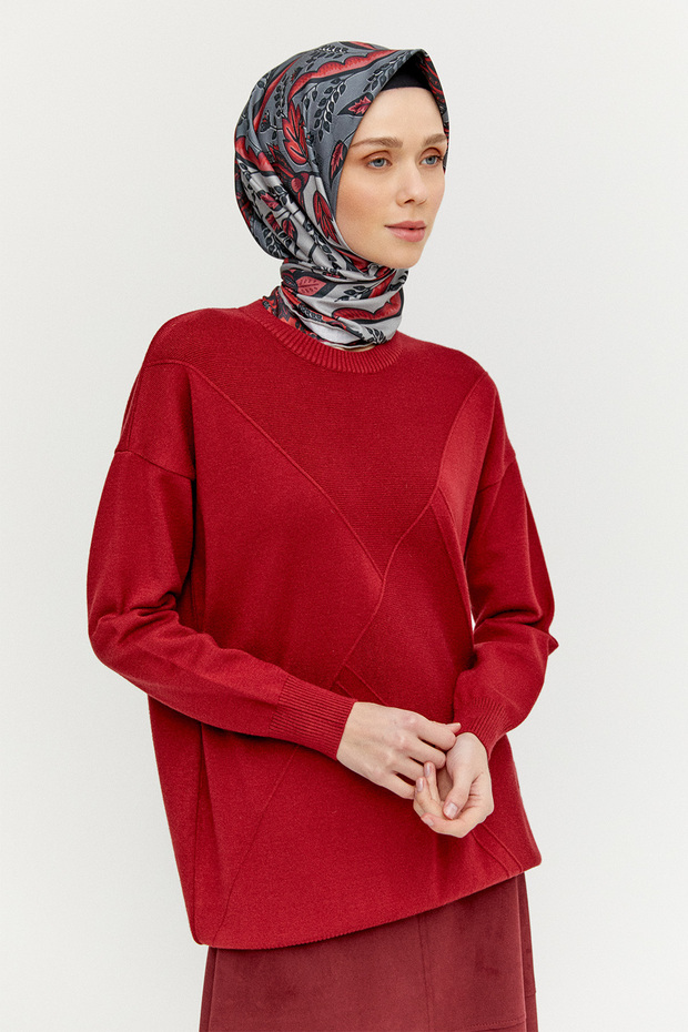 Parçalı Triko Tunik - 3