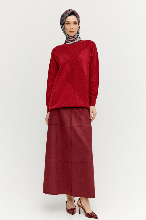 Parçalı Triko Tunik - 1